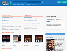 Tablet Screenshot of mobygames.com